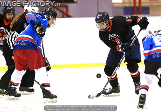 2019-02-17 Hockey Diavoli Sesto U15-Hockey Como (6-4)